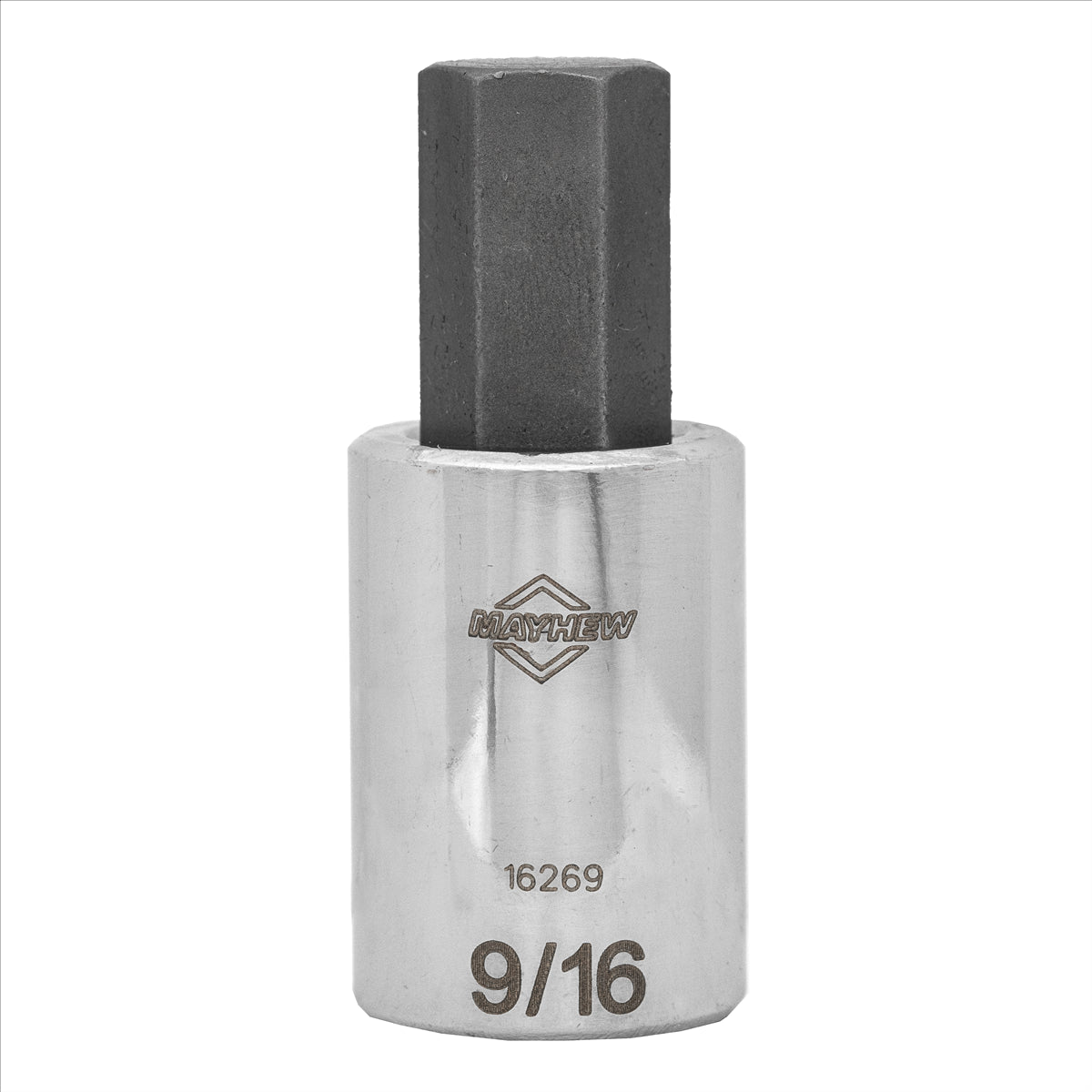 Mayhew 9/16-Inch SAE Hex Short Insert Socket Bit, 1/2-Inch Drive