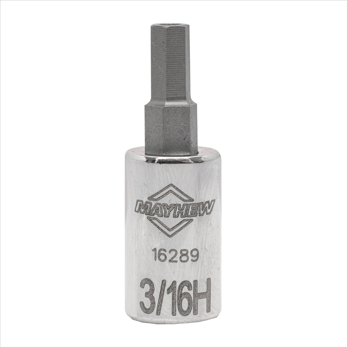 Mayhew 3/16-Inch Tamper SAE Hex Short Insert Socket Bit, 1/4-Inch Drive