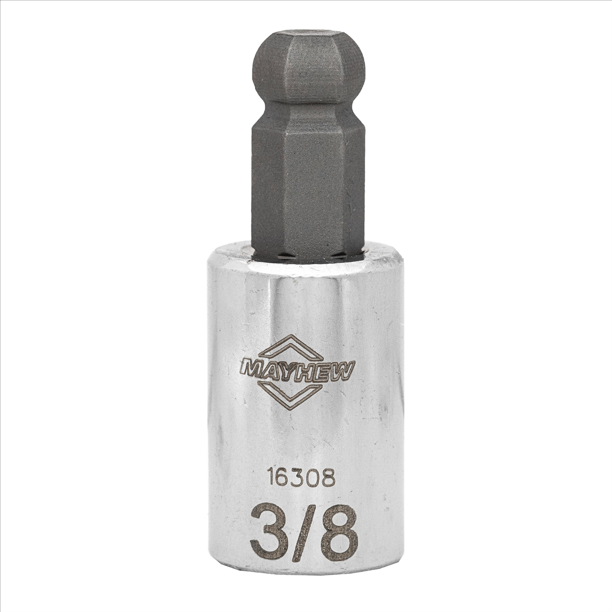 Mayhew 3/8-Inch SAE Ball Hex Short Insert Socket Bit, 3/8-Inch Drive