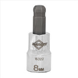 Mayhew 8 MM Metric Ball Hex Short Insert Socket Bit, 3/8-Inch Drive