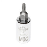 Mayhew No. 00 Mortorq® Short Insert Socket Bit, 1/4-Inch Drive