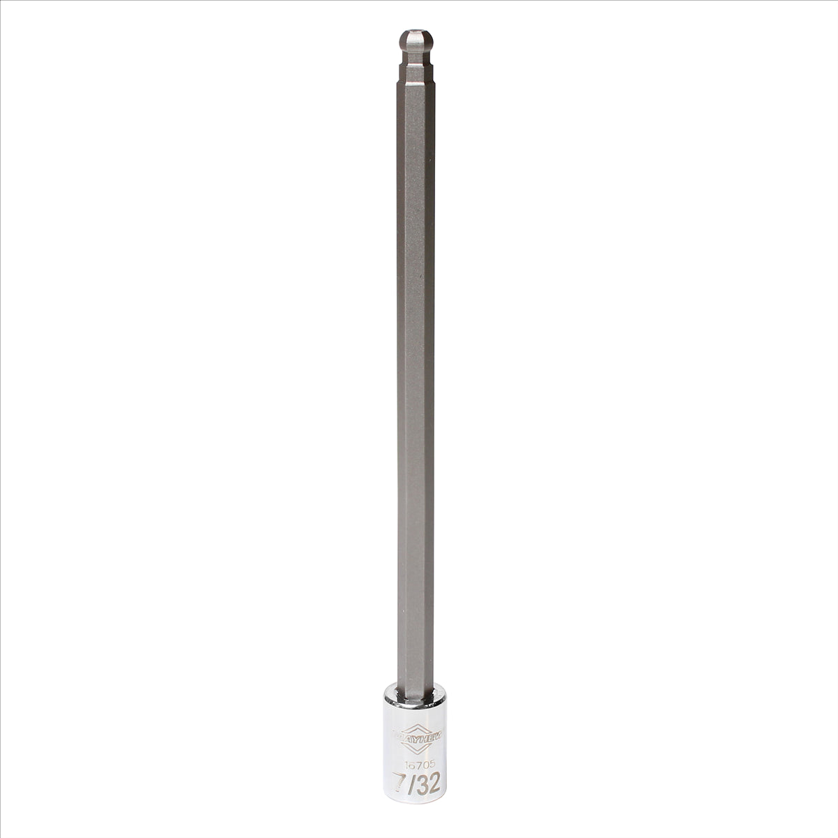 Mayhew 7/32-Inch SAE Ball Hex Long Insert Socket Bit, 1/4-Inch Drive