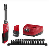 Milwaukee Tool M12 FUEL INSIDER Extended Reach Box Ratchet Kit