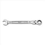 Milwaukee Tool 15mm Flex Head Ratcheting Combination Wrench