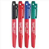 Milwaukee Tool 4-PK FINE POINT COLORED INKZALLS MARKERS