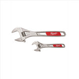 Milwaukee Tool 2-PC ADJUSTABLE CHROME PLATE WRENCH SET 6