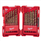 Milwaukee Tool 29-PC COBALT RED HELIX DRILL BIT SET