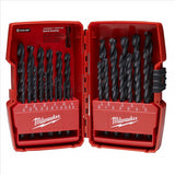 Milwaukee Tool THUNDERBOLT BLACK OXIDE JOBBER LENGTH 29-PC DRILL BITS IN CASE