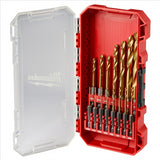 Milwaukee Tool SHOCKWAVE Impact Duty RED HELIX Titanium Drill Bit Set - 15PC