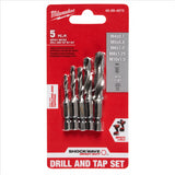 Milwaukee Tool SHOCKWAVE 5PC METRIC IMPACT DRILL TAP SET