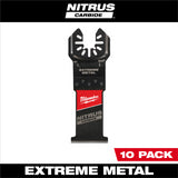 NITRUS CARBIDE Extreme Metal Universal Fit OPEN-LOK Multi-Tool Blade 10PK