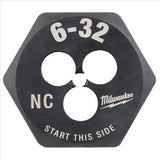 6-32 NC 1-Inch Hex Threading Die