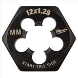 M12-1.25 mm 1-Inch Hex Threading Die