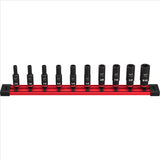 Milwaukee Tool 10PC SHOCKWAVE Impact Duty SAE Deep 6 Point Socket Set