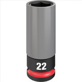 Milwaukee Tool SHOCKWAVE Impact Duty 1/2 Drive 22MM Metric Lug Nut Wheel Socket (49-66-7807)