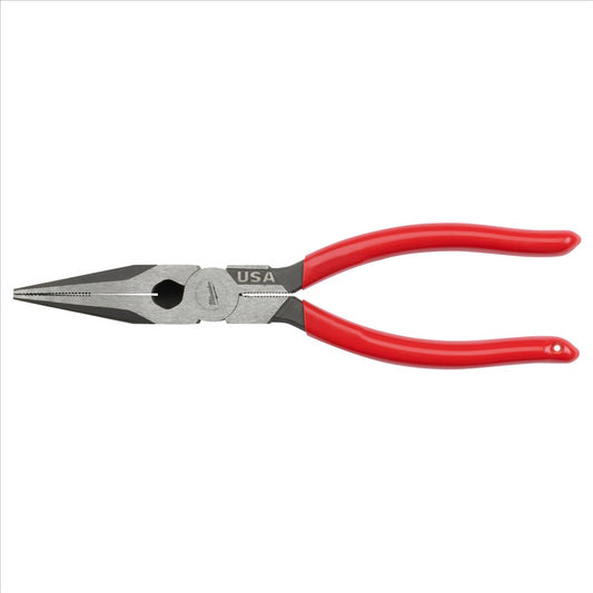 8" Long Nose Dipped Grip Pliers (USA) (MT505)