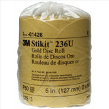 GOLD DISC ROLLS STIKIT P80 5IN 125/ROLL