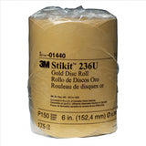 GOLD DISC ROLLS STIKIT P150 6IN 175/ROLL