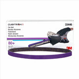 3M™ Cubitron™ II File Belt, 33446, 80+, 1/2 in x 18 in (12.7 mm x 457.2 mm), 10 belts per carton, 5 cartons per case