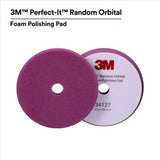 3M™ Perfect-It™ Random Orbital Foam Polishing Pad 34127, 6 Inch (150 mm), Purple, 2 Pads/Bag