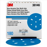 3M Hookit Blue Abrasive Disc Multihole 36146 (4PK)