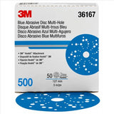 3M Hookit Blue Abrasive Disc Multihole 36167 (4PK)