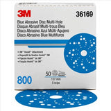 3M Hookit Blue Abrasive Disc Multihole 36169 (4PK)