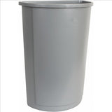 Rubbermaid 21 Gal Gray Half-Round Trash Can