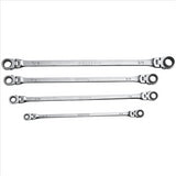 Flexible Reversible SAE Ratchet Wrench, 4-piece (12, 14, 16 & 18”)