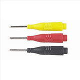 3 PC. BACK PROBE PIN SET (1 EA.RED,BLK,YELLOW)