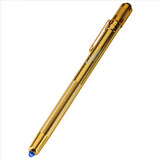 STYLUS 3CELL AAAA GOLD W/ BLUE LENS XXX