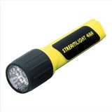 FLASHLIGHT 4AA WHITE LED/YELLOW BODY