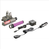 Streamlight Strion LED Flashlight w/ Type-A 100V/120V PiggyBack Charger, Purple (Rechargeable)