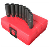 Sunex SOCKET SET IMPACT 1/4IN. DRIVE 9 PC. DEEP METRIC