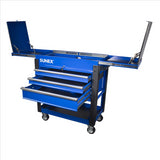 3-Drawer Utility Cart w/ Sliding Top,