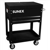 Sunex Compact Slide Top Utility Cart, Black