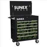 6 Full-Drawer Professional Cart, Black w/Green Camo