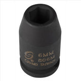 SOCKET IMPACT 6MM 1/4IN. DRIVE STD 6 POINT