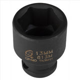 SOC 13MM 1/4D IMP 6PT