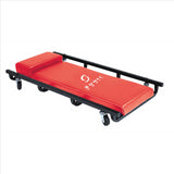 Red Vinyl Padded 4-Wheel 36 in. x 17