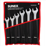 Sunex 6 Pc. Metric Raised Panel Combination Wrench Set