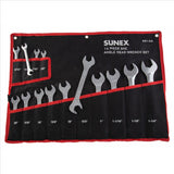 14 Pc. Full Polish SAE Angle Head Wrench Set