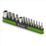 TITAN 13-PC TAMPER RESISTANT TORX BIT SET