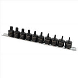 TITAN 10-PC STUBBY STAR BIT SOCKET SET