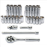 47 pc. 1/4 in. Drive Mechanic SAE/MM Socket Set