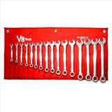 V-8 Tools 17PC STANDARD LENGTH COMBO WRENCH SET, MM