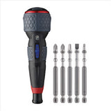 Vessel Tools BALL GRIP Rechargeable Screwdriver 3 adjustable speed  with 5PC. Bit Set