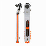 Extra Low-Profile Bent-up Head Ratchet Screwdriver with Extra Low-Profile Bits