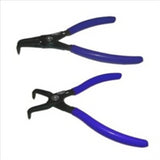 VIM TOOLS 2-Piece 7 in. Bent Snap Ring Pliers Set Intern & Ext