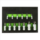 13 PC. XZN TRIPLE SQUARE DRIVER SET